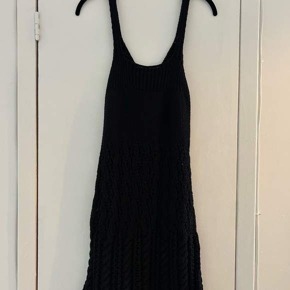 Acne Studios Black Crochet Mini Dress - Picture 3 of 8